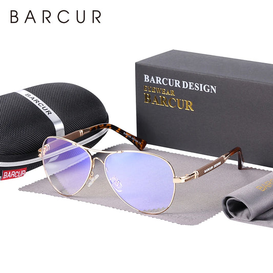 BARCUR Anti Blue Light Blocking Glasses Computer Glass Memery Optical Eye UV Blocking Gaming Filter Eyewear
