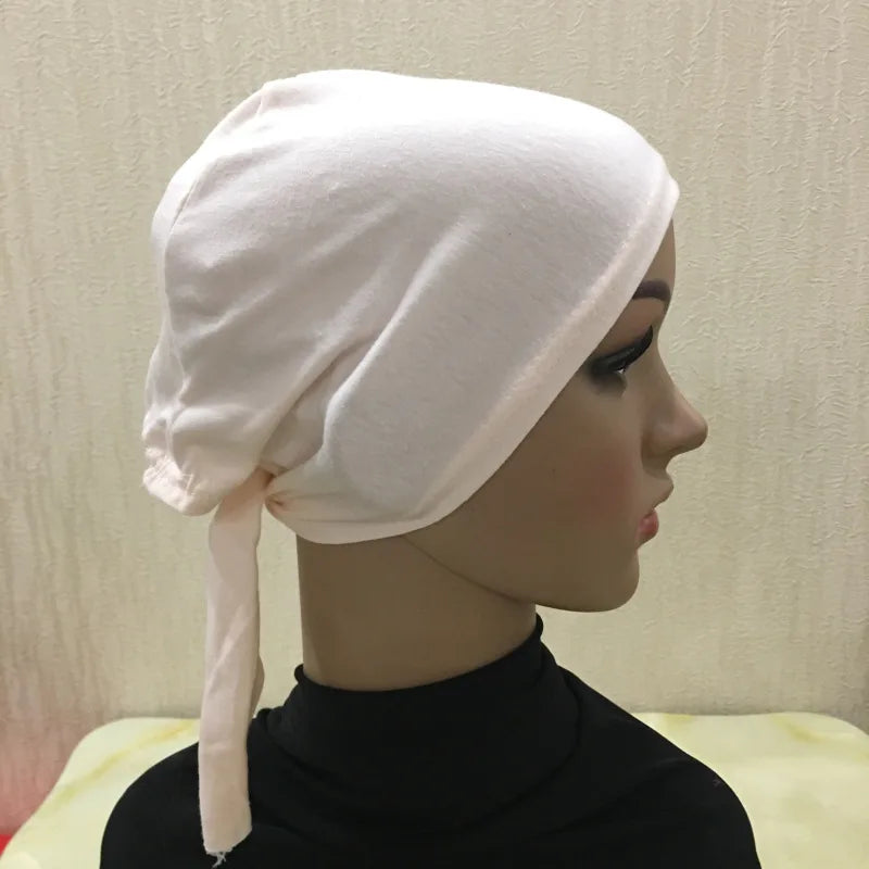 Soft Inner Muslim Women Hijab Cap Islamic Head Wear Hat Underscarf Cotton Hats Bonnet Turkish Scarves Arab Headdress India Caps