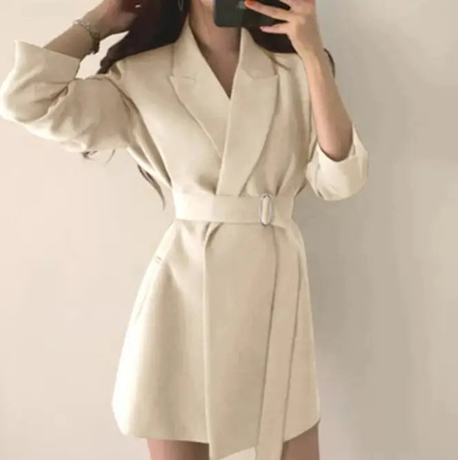 QFZ460 Korean Version Loose Ruffled Chiffon Women's Mid Length Dress 2023 Summer Women's High Waisted Versatile