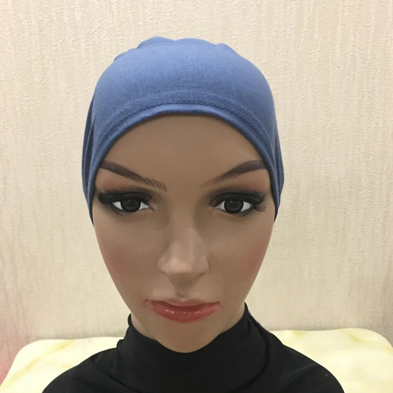 Soft Inner Muslim Women Hijab Cap Islamic Head Wear Hat Underscarf Cotton Hats Bonnet Turkish Scarves Arab Headdress India Caps