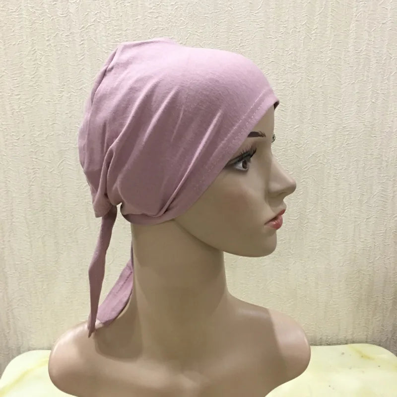 Soft Inner Muslim Women Hijab Cap Islamic Head Wear Hat Underscarf Cotton Hats Bonnet Turkish Scarves Arab Headdress India Caps