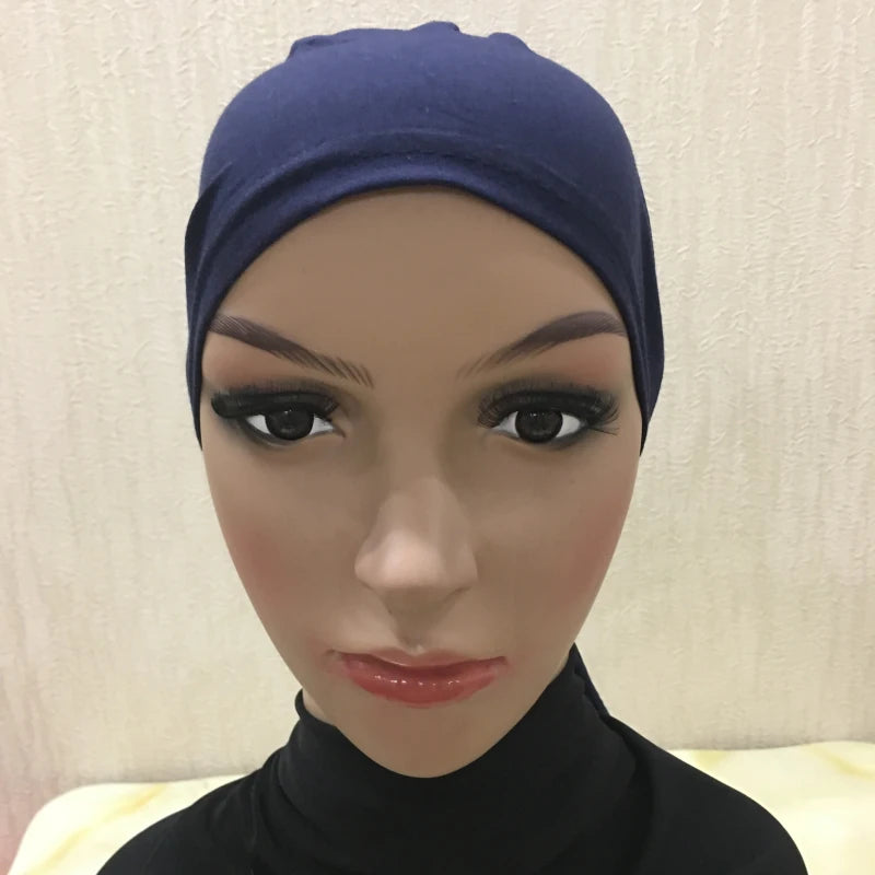 Soft Inner Muslim Women Hijab Cap Islamic Head Wear Hat Underscarf Cotton Hats Bonnet Turkish Scarves Arab Headdress India Caps