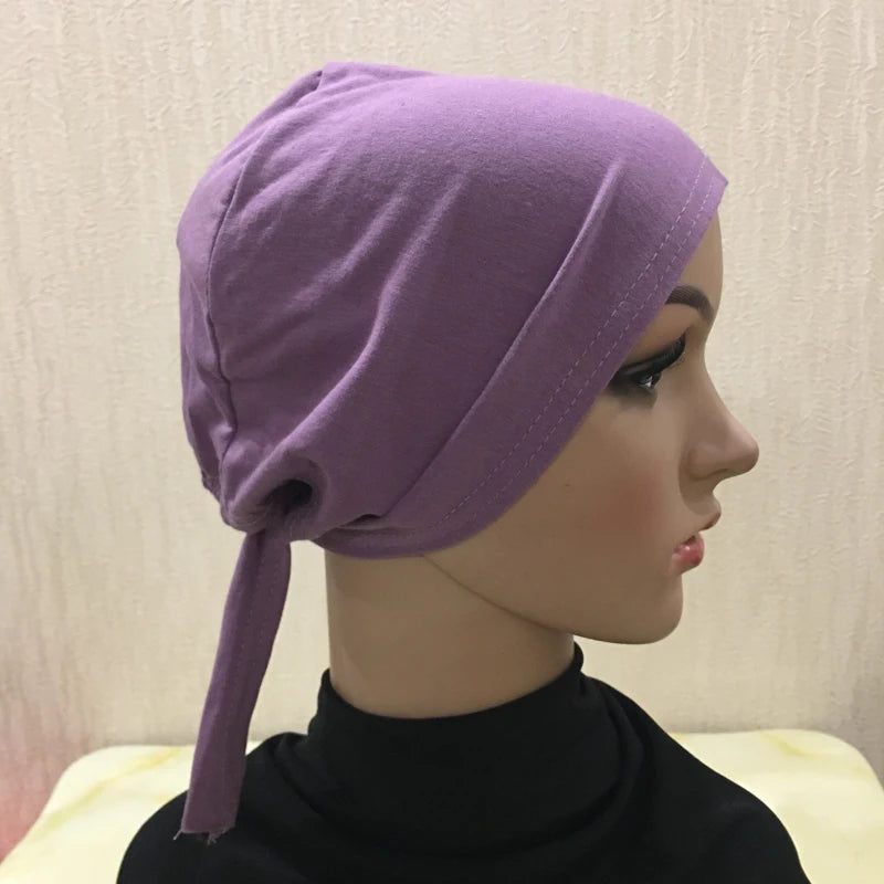 Soft Inner Muslim Women Hijab Cap Islamic Head Wear Hat Underscarf Cotton Hats Bonnet Turkish Scarves Arab Headdress India Caps