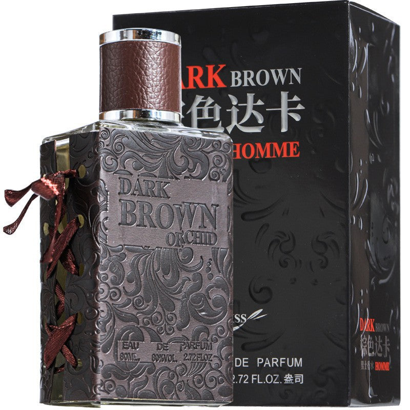 80ml DARK BROWN ORCHID EAU DE PARFUM Retro Gentleman Whiskey Pheromone Perfume Glamour Fragrance Body Spray for Men Women