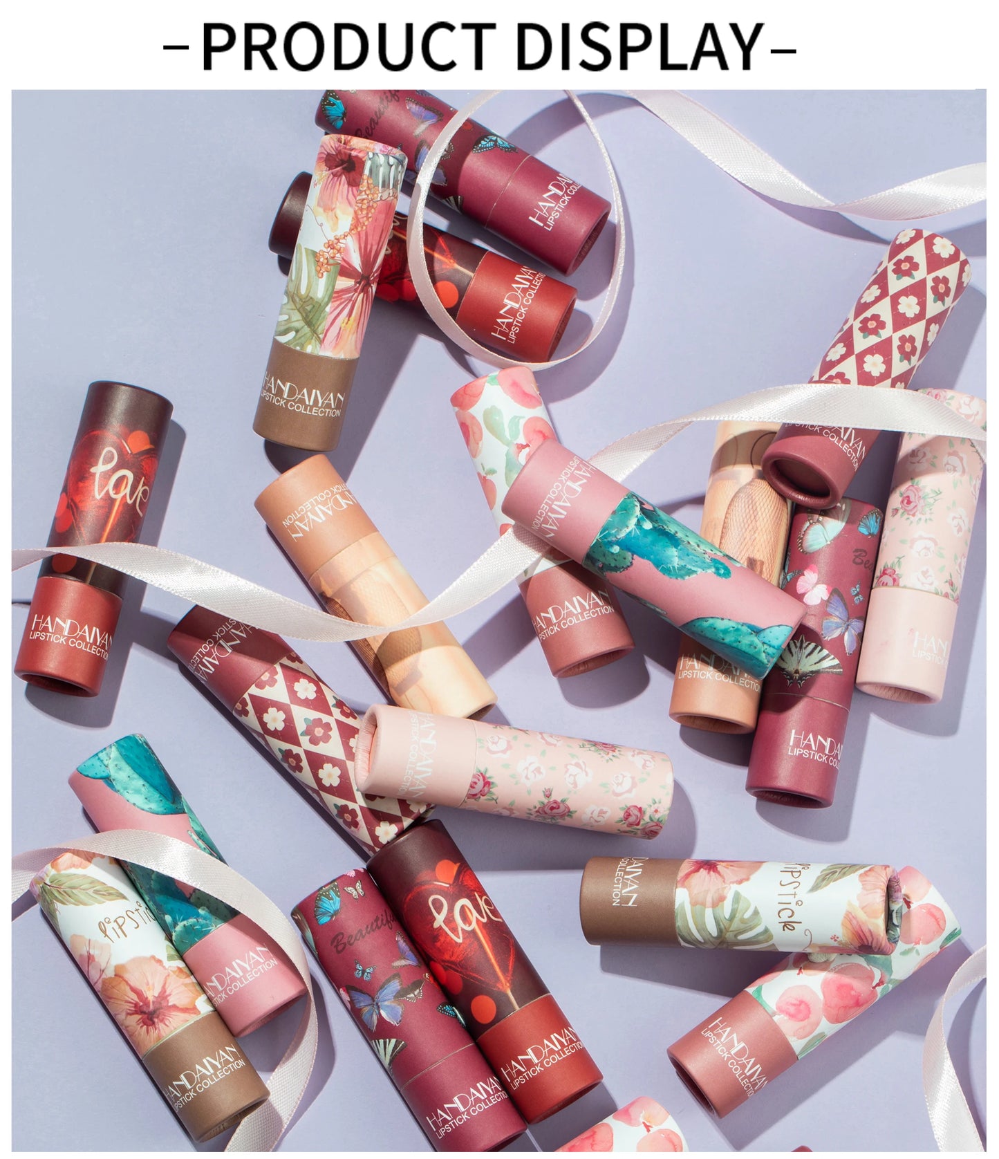 HANDAIYAN velvet texture and is not easy to fade. Naked color lipstick, matte paper tube lipstick