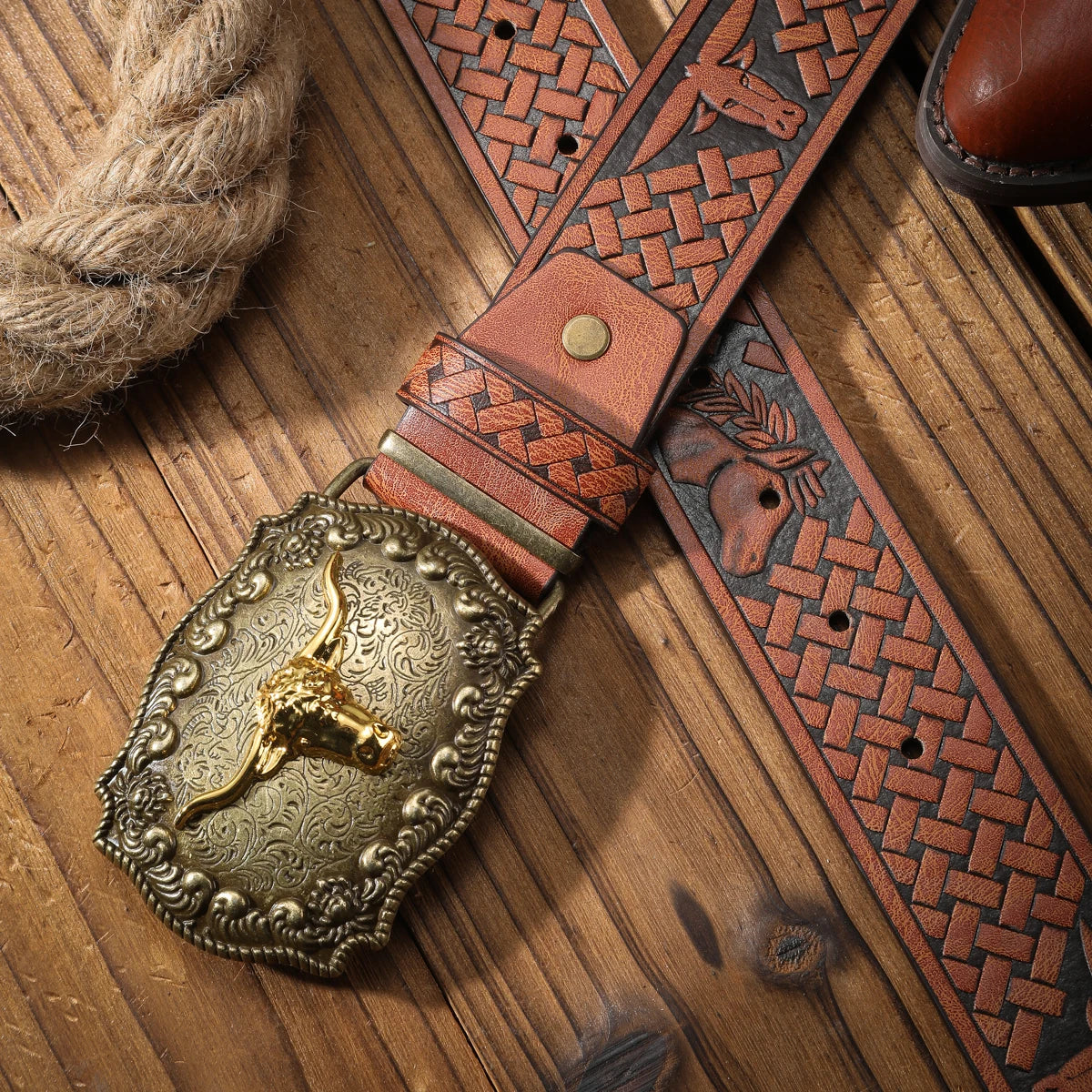 Vintage meets fashion! PU alloy buckle belt, suitable for both men and women, to create a personalized Western style
