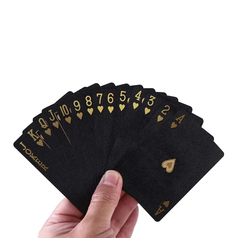 Black Golden Silver Skull Playing Card Game Card Group Waterproof Poker Suit Magic Dmagic Package Board Game Gift Collection