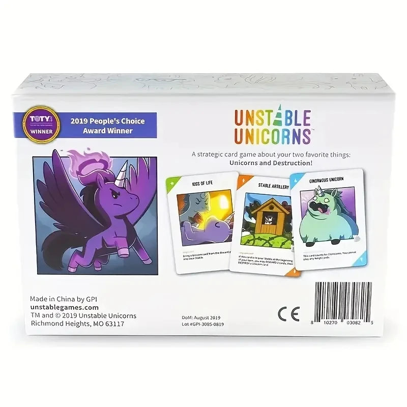 UNICORNS BOARD CARD Game