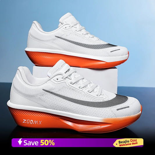 Men Running Shoes Marathon Breathable Outdoor Sports Shoes Lightweight Sneakers Comfortable Athletic Training Footwear Size47