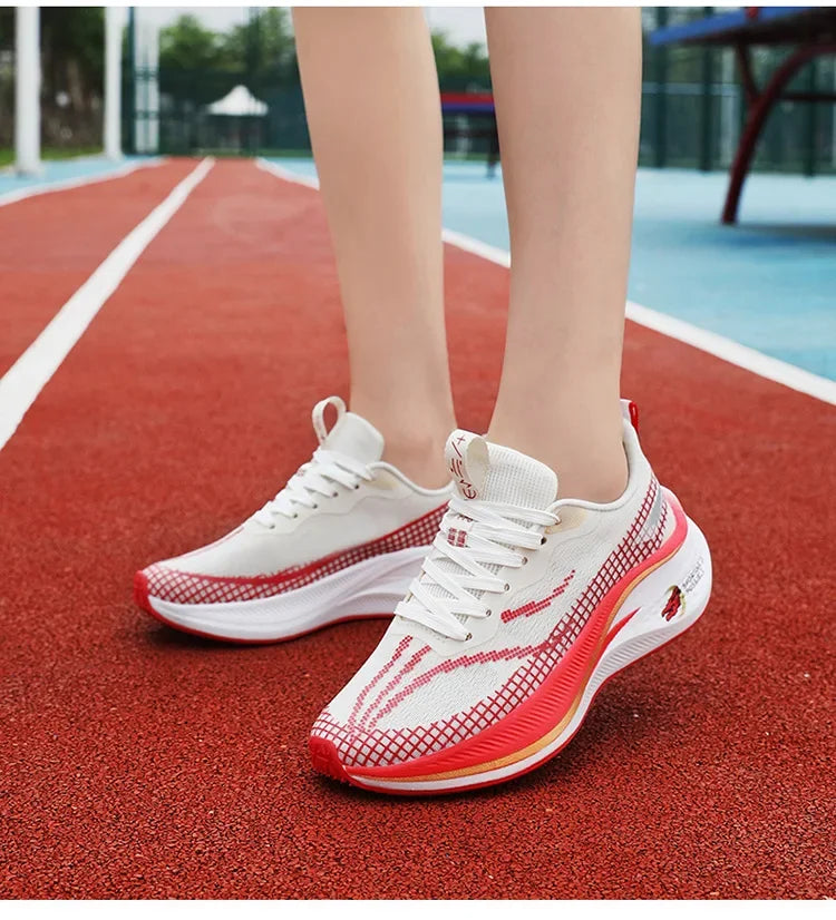 New Red Rabbit 7 Couple Carbon Board Mesh Breathable Sports Shoes Elderly Trendy Shoes Men's Casual Running Shoes Summer EVA Upp