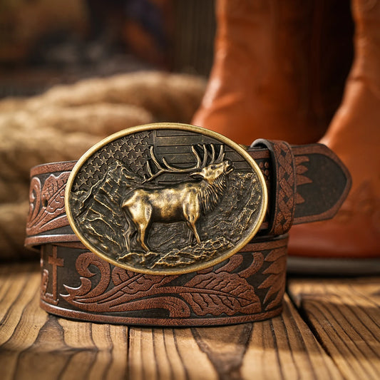 Vintage meets fashion! Alloy buckle PU belt, suitable for both men and women, to create a personalized Western style