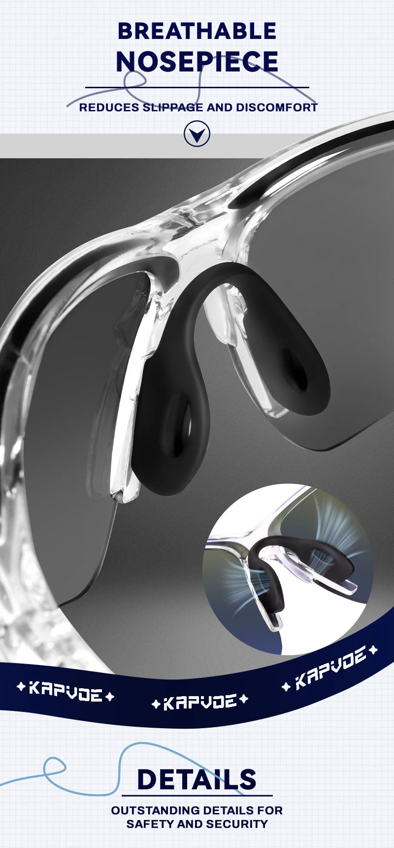 Kapvoe Men Outdoor Polarized Sunglasses Bicycle Cycling Glasses MTB Driving Bike Eyewear Women Sports Running UV400 Goggles New