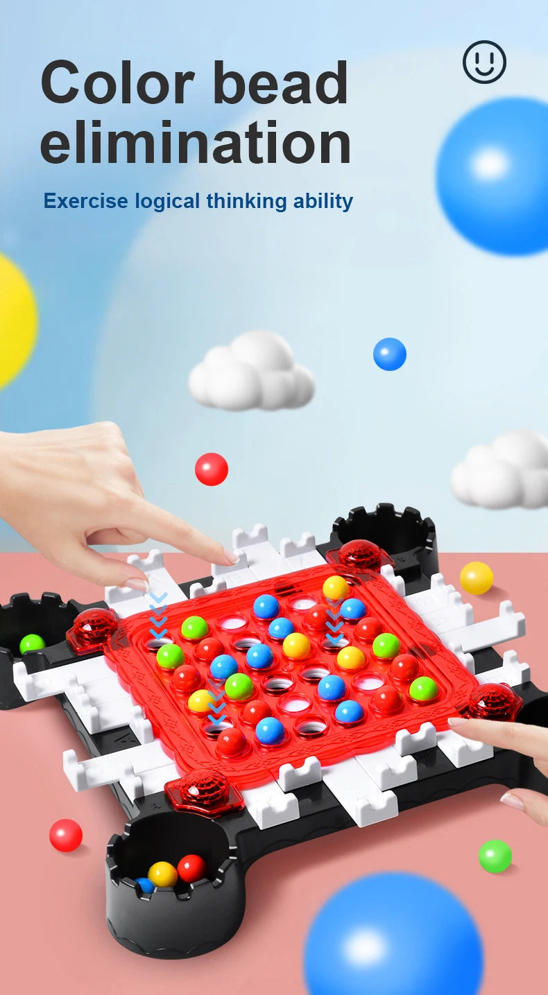 Children's Puzzle Game Toys Color Beads Elimination Board Game Educational Logical Thinking Training Party Game kid interaction