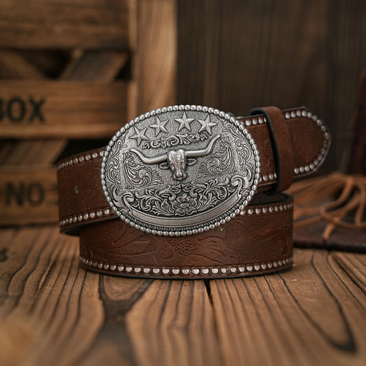 Vintage and fashion collision! PU leather alloy buckle waistband, for both men and women, to create a personalized western style