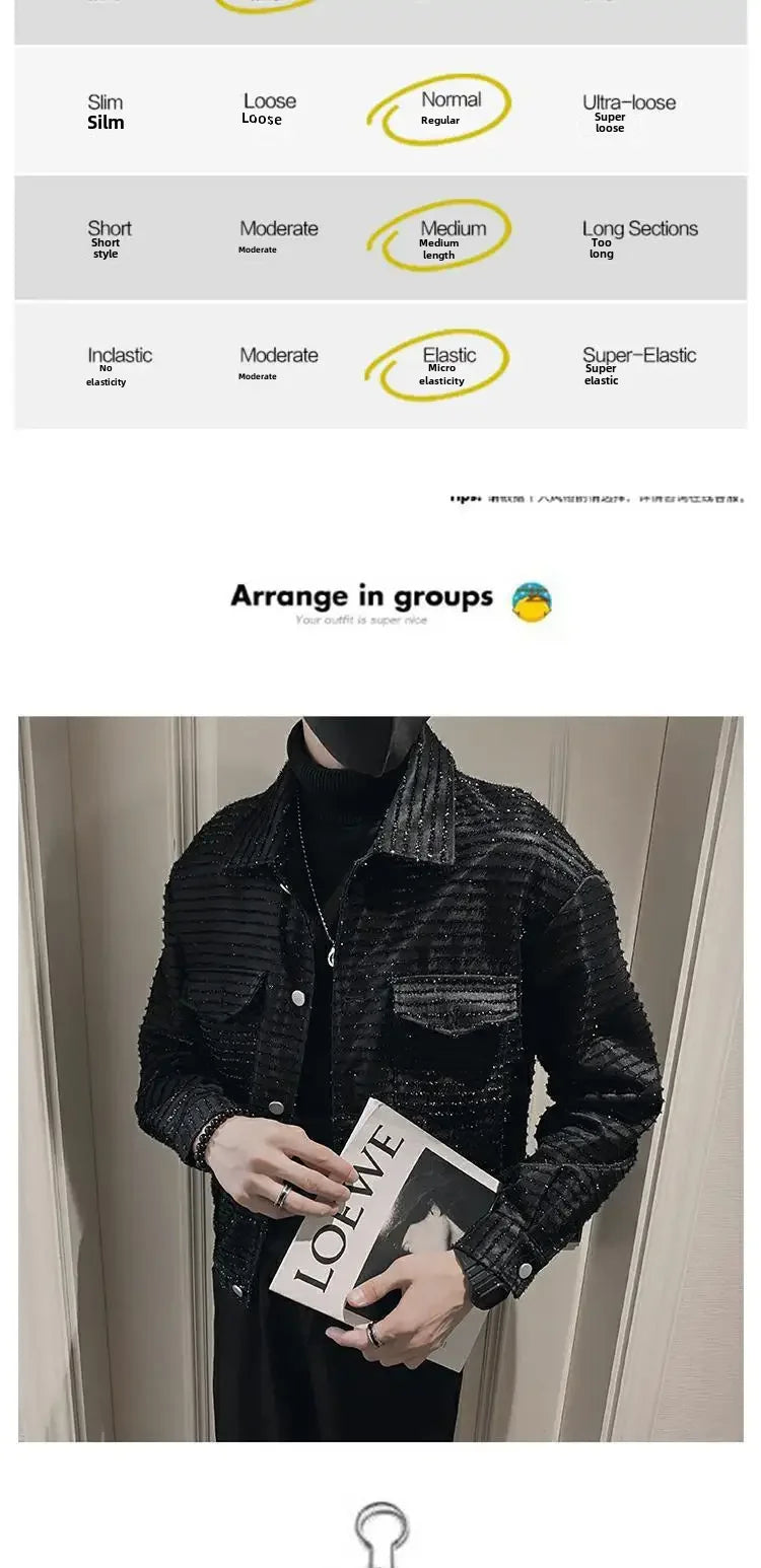 Men's High-End Casual Jacket – Spring Autumn Lightweight Trendy Blazer