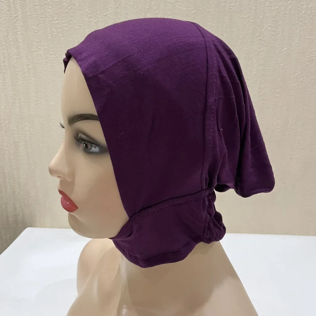 Soft Inner Muslim Women Hijab Cap Islamic Head Wear Hat Underscarf Cotton Hats Bonnet Turkish Scarves Arab Headdress India Caps