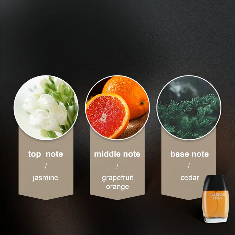 Arabic Brand Original Perfume Elegant Wood Charm Perfume Body Spray Fougere Mixed Sandalwood Men's Confident Vitality Perfume