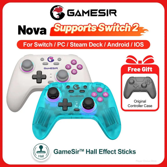 Gamesir Switch 2 Controller Nova PC Gamepads For Nintendo Switch 2/1 Steam Android  IOS Gamer Hall Effective Sticks HD Rumble