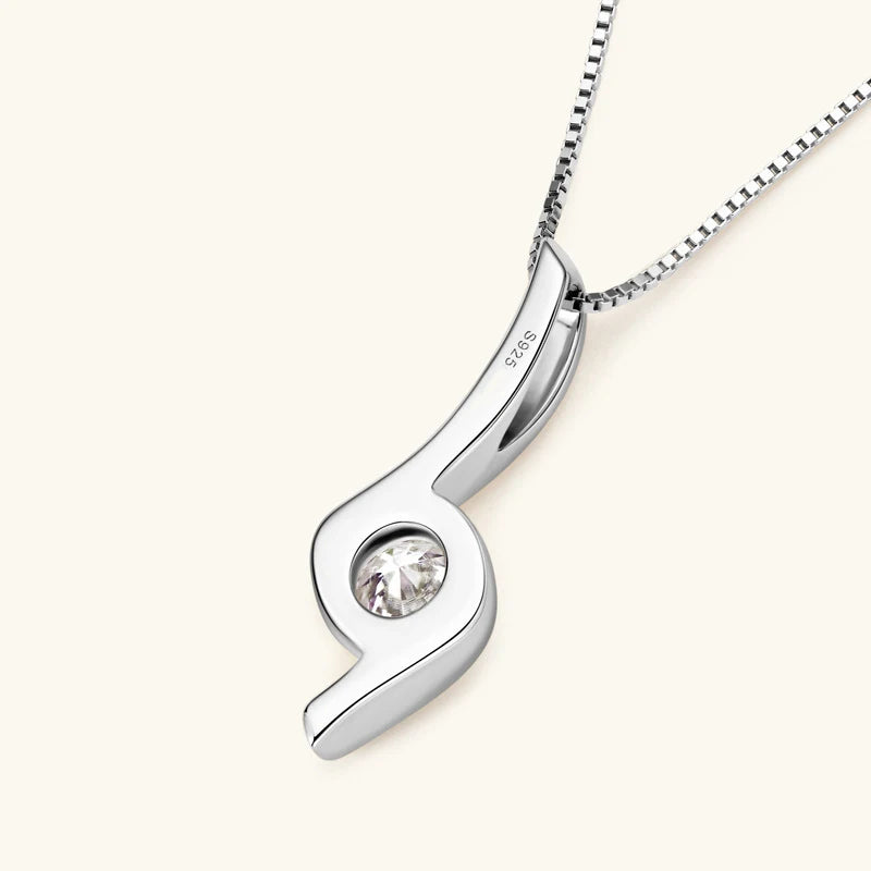 Sterling Silver 925 Real Moissanite Jewelry Set for Women 2.0ctw D Color Lab Diamond Stud Earrings Pendant Necklace Sets Gift