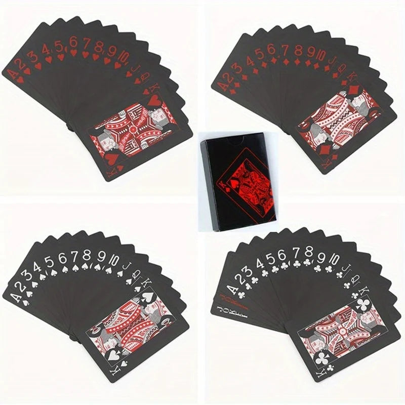 Waterproof PVC Illusionist Poker Cards - Durable & Aesthetically Enhanced Design - Perfect for Game Nights, Parties & Family Fun
