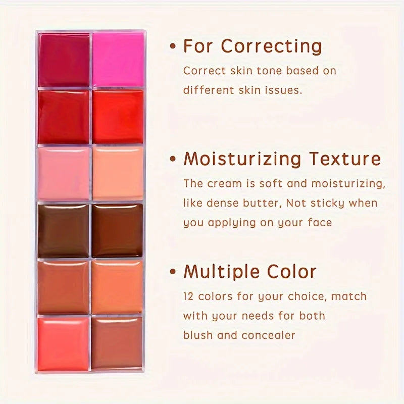 12 Color Lip Gloss Palette Makeup Moisturizing Lipstick Palette, Makeup And Cosmetic For Women Valentine's Day Gifts