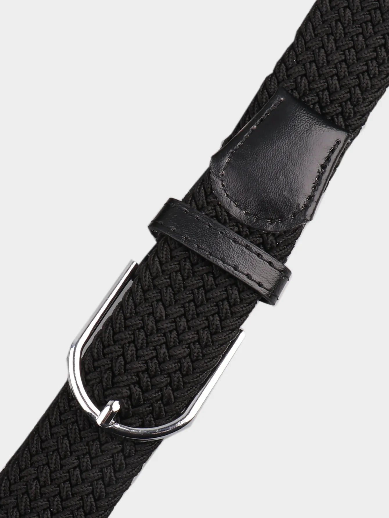 Stretch Canvas Leather Belts for Men Female Casual Knitted Woven Military Tactical Strap Male Elastic Belt for Pants Jeans