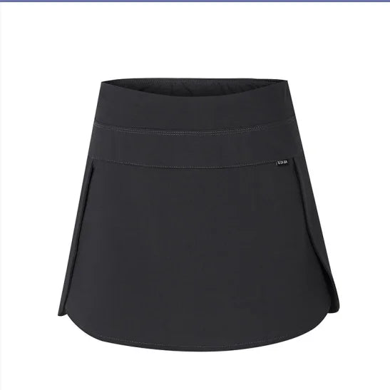 Motion Short Skirt Summer Women Elastic Waist Forking Fake Two Pieces High Waist Bodybuilding Casual Affordable All-match Skirt