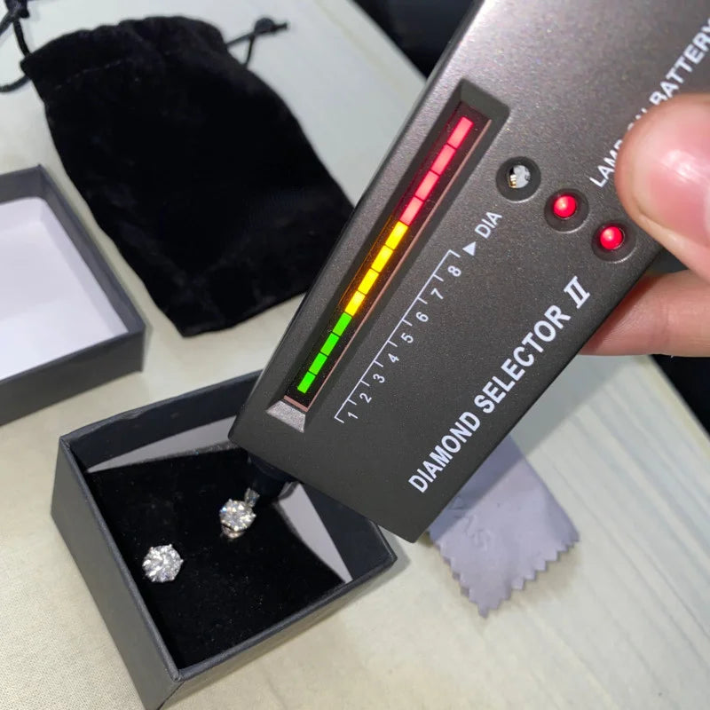 JoyceJelly 1/2/4CT VVS D Color Moissanite Russian Cut 8H8A Lab Diamond Stud Earrings For Women S925 Sterling Silver Fine Jewelry