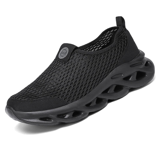 Men Casual Sport Shoes Breathable Lightweight Sneakers Outdoor Mesh Black Running Shoes Athletic Jogging Tenis Walking Shoes