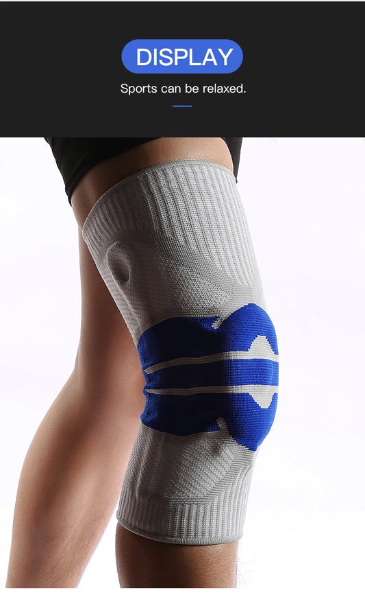 High Elastic Knee Support Brace Kneepads Adjustable Patella Basketball Volleyball Safety Guard Strap Protector Knee Pads