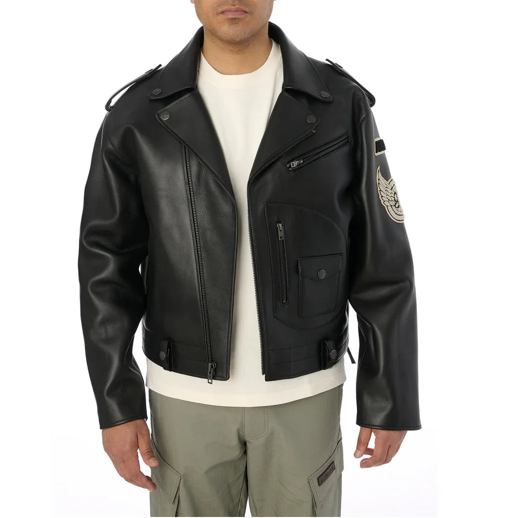 AVIREX fall new listing European lambskin jacket men's motorcycle ridingLeather jacket USA TOUR MOTORCYCLE JACKET coat tops