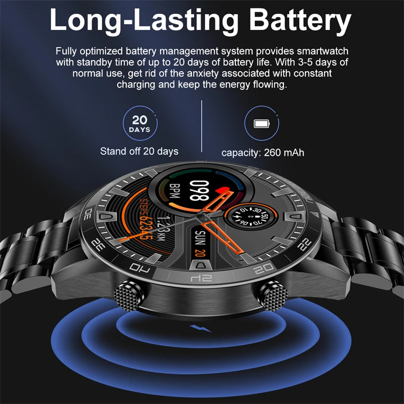 LIGE New BW0189 PRO Smart Watch Men Bluetooth Call Watch IP67 Waterproof Sports Fitness Watch For Android IOS Men Smart Watch