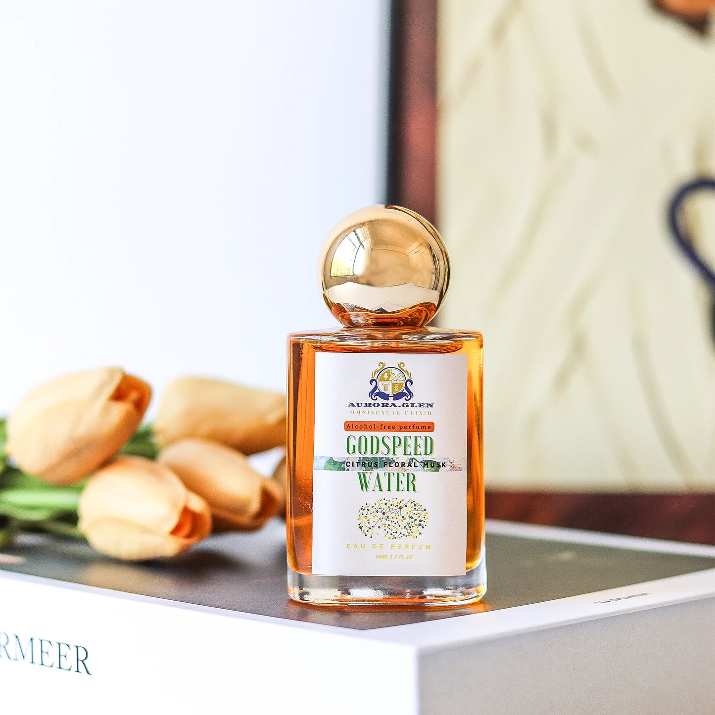 Care & Essence Alcohol-Free Perfume 50ml for Women & Men - Oriental Scent with Citrus/Vanilla/Amber, Natural Essential Oils