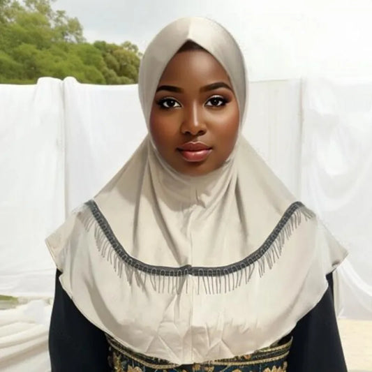 Malaysian Headwraps for Muslim Women One Piece Amira Scarf Arab Shawl Islamic Turban Cap Underscarf Hat Prayer