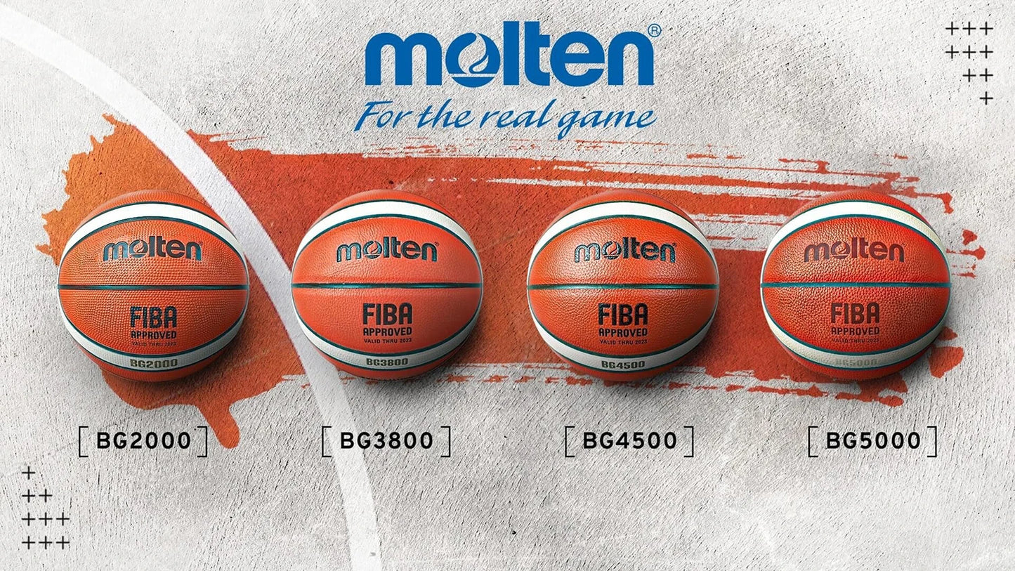 Molten Basketball PU Official Certification Competition Basketball Standard Ball Men's and Women's Training Ball SIZE 7 6 5