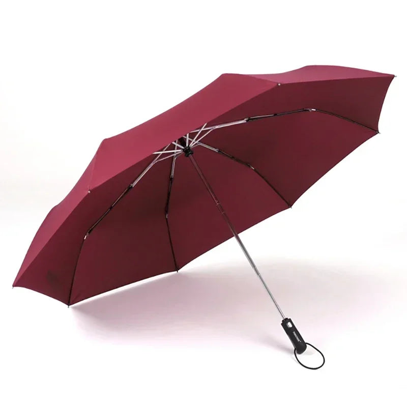 Parachase Large Rain Umbrella Men 120cm Big Folding Automatic Umbrellas Windproof 8K Outdoor Parasol Umbrella Corporation