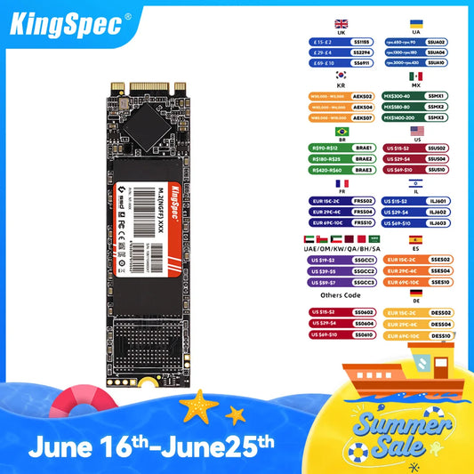 KingSpec M.2 SSD NGFF 128GB 256GB 512gb 1TB 2TB M2 SATA SSD 2280 SATA3 6Gb Internal Solid State Drive Hard Disk for Laptop