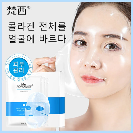 Pawn Crystal Collagen Facial Mask Moisture Hyaluronic Acid Jelly Transparent 10Pcs/Box
