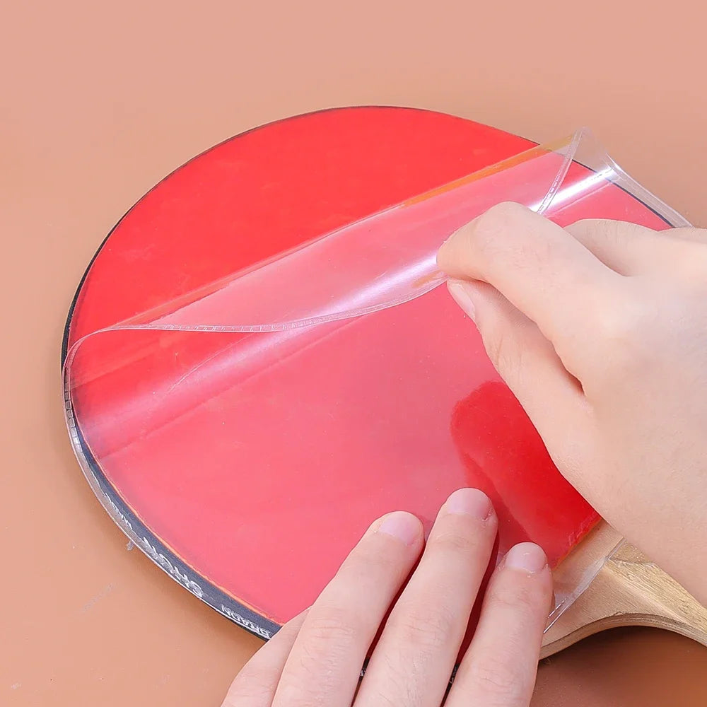 2/10Pcs Ping Pong Racket Protective Film Sticky Transparent Maintenance Cover Table Tennis Racket Rubber Protection Film Tool