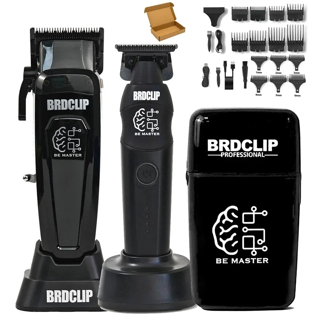 BRD 106 617 609 ماكينة قص الشعر الكهربائية الاحترافية، شفرة DLC مع قاعدة، 7500 دورة في الدقيقة، 7000 دورة في الدقيقة، 7000 دورة في الدقيقة، مجموعة حلاقة BRDCLIP