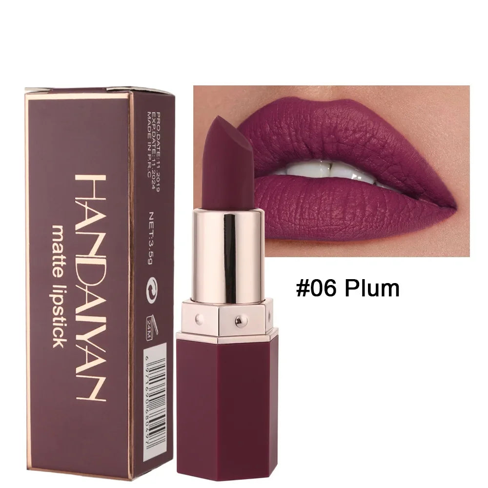 Nude Matte Lipstick Waterproof Long Lasting Non-stick Cup Lip Stick Not Fading Sexy Red Pink Velvet Lipsticks Makeup Cosmetics