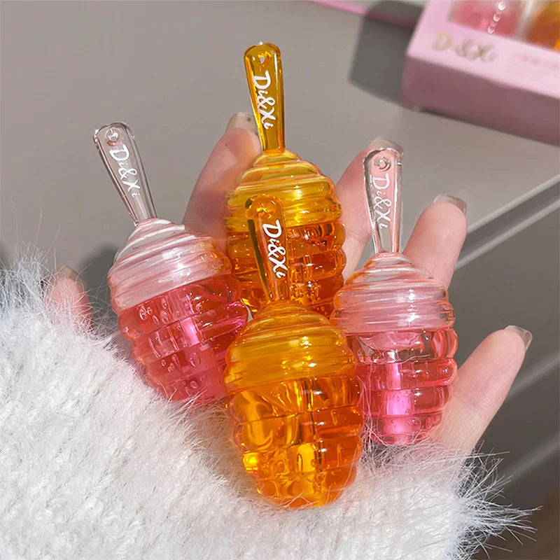 Honeypot lip oil set box Moisturizing hydrating layer mist lipstick all match lip moisturizing lip toot lip gloss parity