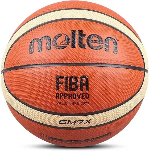 Molten Basketball PU Official Certification Competition Basketball Standard Ball Men's and Women's Training Ball SIZE 7 6 5