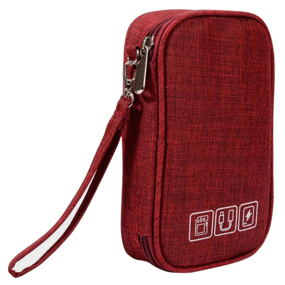 Travel Cable Organizer Pouch Electronic Accessories Carry Case Portable Waterproof Storage Bag For Cord, Charger, Phone Earphone