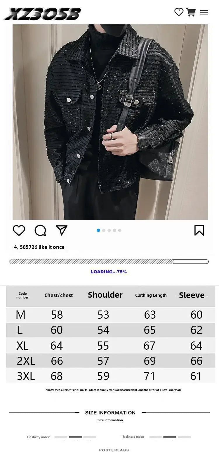 Men's High-End Casual Jacket – Spring Autumn Lightweight Trendy Blazer