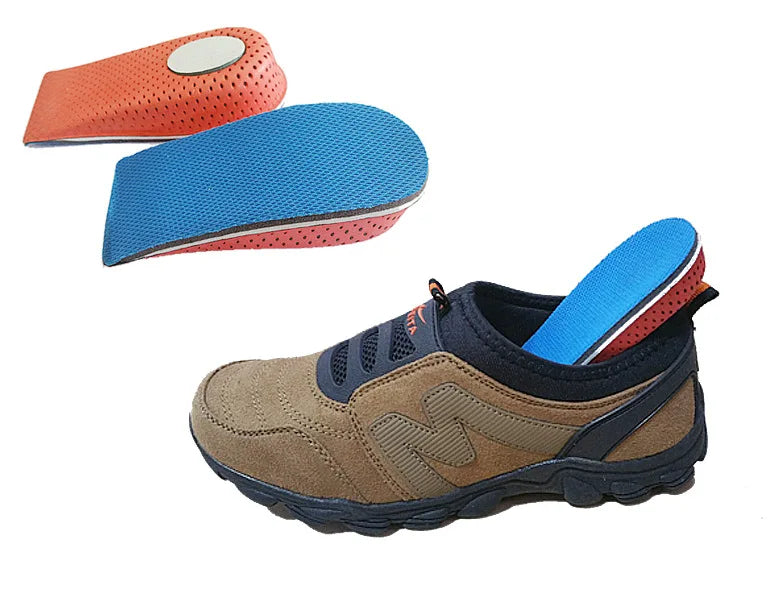 1 Pair Shoe Insoles Breathable Half Insole Heighten Heel Insert Sports Shoes Pad Cushion Unisex 2-4cm Height Increase Insoles