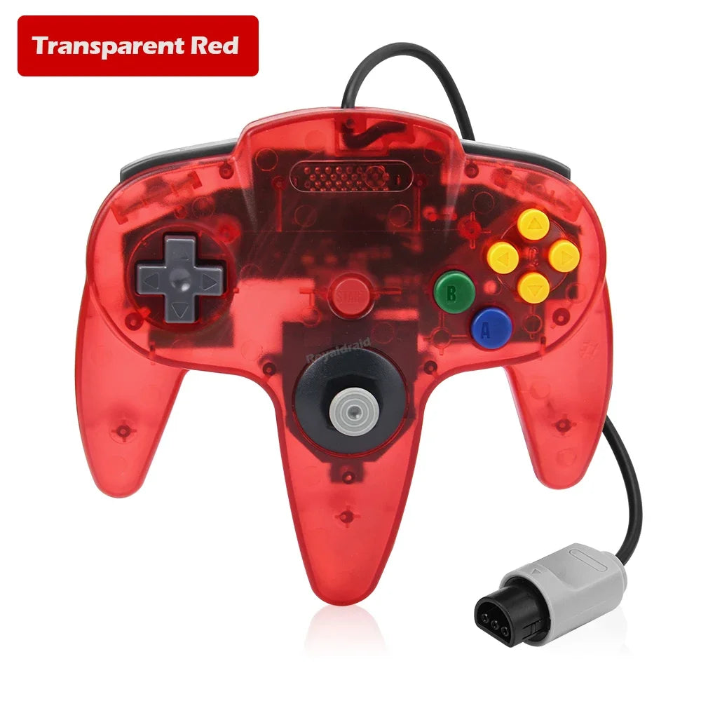 8 Colors For N64 Controller Classic Wired Remote Control Gamepad Gaming Joystick Retro Video Game System For N64 Console Joypads