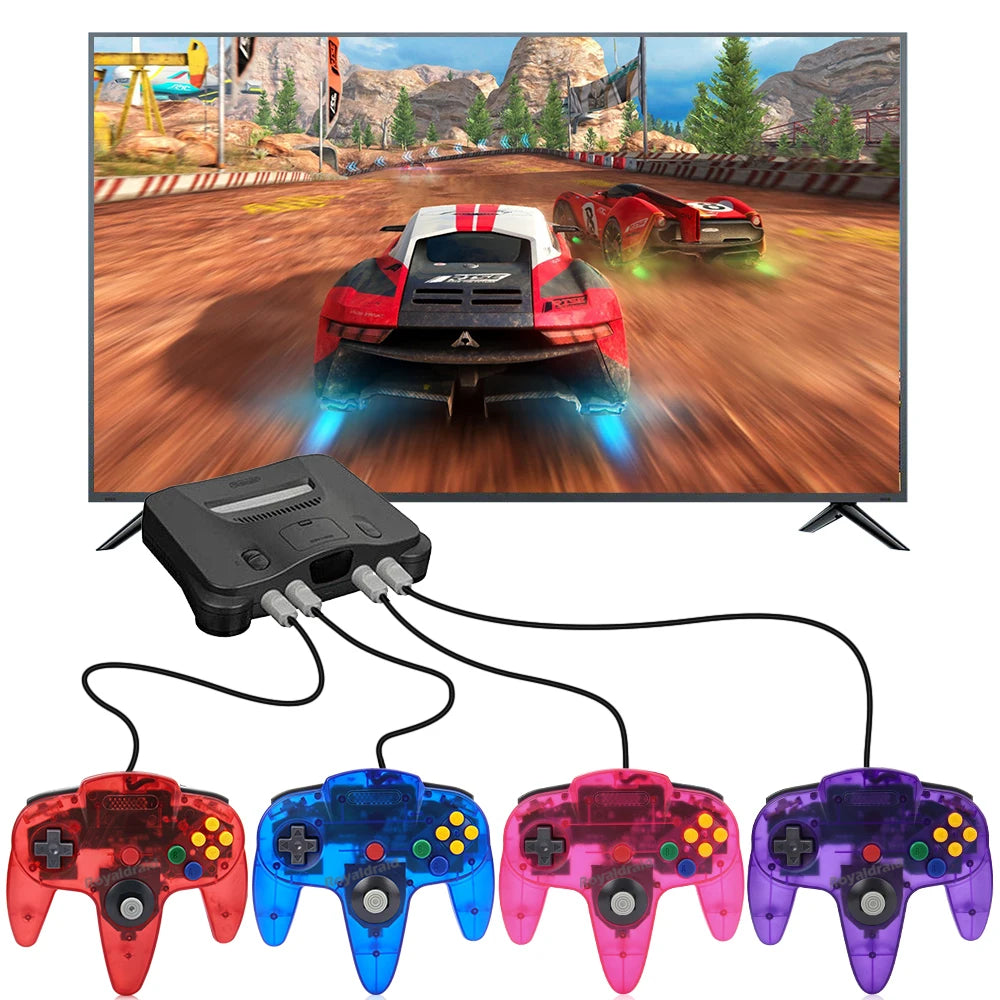 8 Colors For N64 Controller Classic Wired Remote Control Gamepad Gaming Joystick Retro Video Game System For N64 Console Joypads