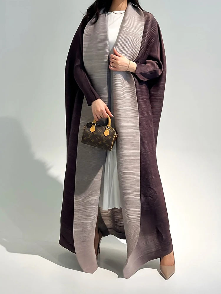 Arabic Clothes Woman Luxury Causal Print Long Coat For Muslim Women Abaya Butterfly Dubai Ramadan 2025 Femme Plus Size Clothing