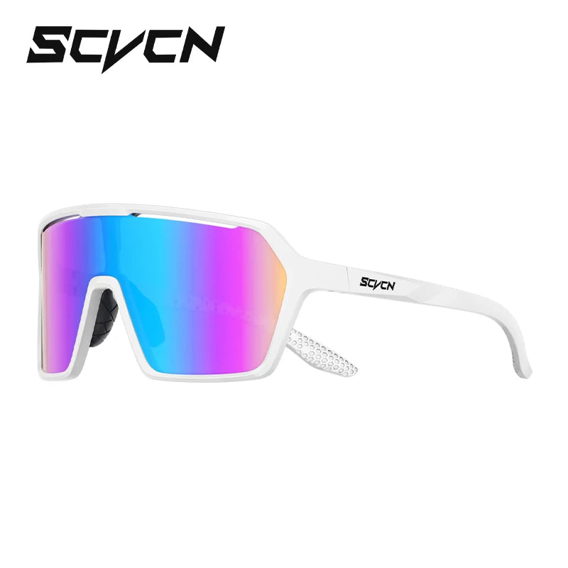 SCVCN Sunglasses for Men Cycling Glasses Fashion Photochromic Women Bike Mountain Road Bicycle Eyewear Cycle Goggles UV400 MTB